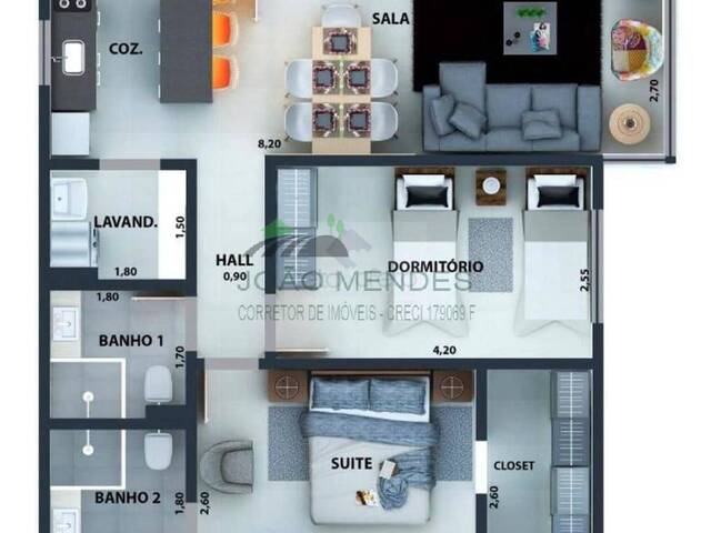 #2241 - Apartamento para Venda em Atibaia - SP - 2